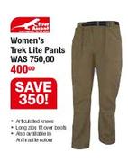 First Ascent Women's Trek Lite Pants