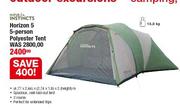 Natural Instincts Horizon 5-Person Polyester Tent