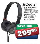 Sony Headphones (ZX-300)