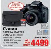 Canon Camera Starter Bundle EOS 4000D