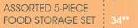 Assorted 5-Piece Food Storage Set
