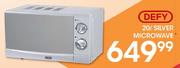 Defy 20ltr Silver Microwave