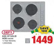 Defy 600 CP Solid Hob DHD399