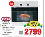 Defy 81Ltr Slimline 600 Oven DBO390