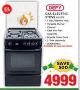 Defy 81Ltr Gas Electric Stove DGS179