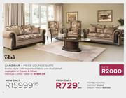 Viali Zanzibar 4 Piece Lounge Suite