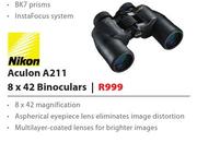 Nikon Acrlon A211 8x42 Binoculars-Each