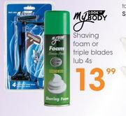 My Body Shaving Foam Or Triple Blades Iub-4's