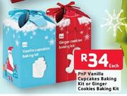 PnP Vanilla Cupcakes Baking Kit Or Ginger Cookies Baking Kit-Each