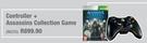 XBox 360 Controller Plus Assassins Collection Game