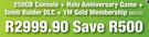 XBox 360 250GB Console Plus Halo Anniversary Game Plus Tomb Raider DLC Plus 1M Gold Membership