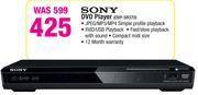 Sony DVD Player DVP-SR370