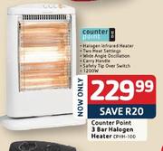 Counter Point 3 bar Halogen Heater(CPHH-100)