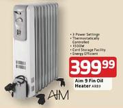 Aim 9 Fin Oil Heater(ARB9)
