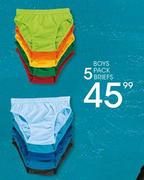Boys 5 Pack Briefs