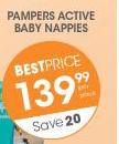 Pampers Active Baby Nappies-Per Pack