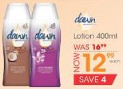 Dawn Lotion-400ml Each