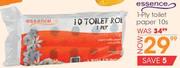 Essence 1-Ply Toilet Paper-10s