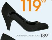 Contrast Court Shoes