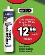 Alcolin Contractor's Acrylic White-260ml