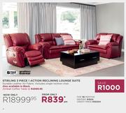 Grafton Everest Stirling 3 Piece A Action Reclining Lounge Suite