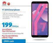 Huawei Y7 2018 Smartphone - On A uChoose Flexi 120 Contract