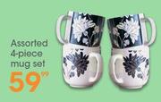 Assorted 4-Piece Mug Set