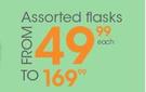  Assorted Flasks-Each