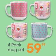 4-Pack Mug Set