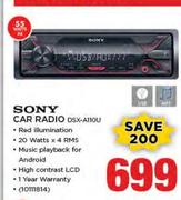 Sony Car Radio DSX-A110U-55 Watts X4 .