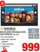 Sansui Deckless Double Din Car Radio SD-650 