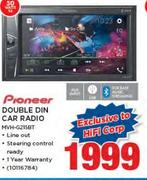 Pioneer Double Din Car Radio MVH-G215BT