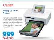 Canon Selphy CP 1000 Printer