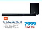 JBL 3.1 Ch Soundbar Bar 3.1