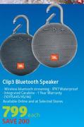 JBL Clip 3 Bluetooth Speaker-Each