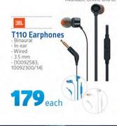 JBL T110 Earphones-Each