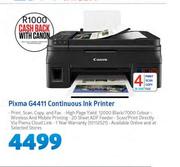 Canon Pixma G4411 Continuous Ink Printer