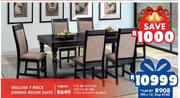 Willow 7 Piece Dining Room Suite