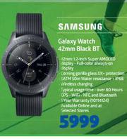 Special Samsung Galaxy Watch 42mm Black Bt M Guzzle Co Za