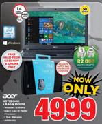Acer Notebook + Bag & Mouse