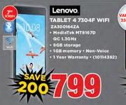 Lenovo 7" Sreen Tablet 4 7304F WIFI ZA300164ZA