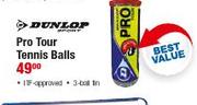 Dunlop Pro Tour Tennis Balls