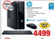 HP Slimline Desktop CEL-J3060
