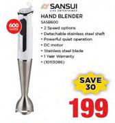 Sansui 600 Watts Hand Blender SASB600