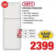 Defy 158Ltr Fridge/ Freezer DAD236 