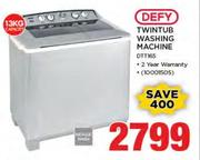  Defy 13Kg Twin Tub Washing Machine DTT165