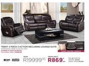 Grafton Everest Trent 3 Piece 3 Action Reclining Lounge Suite