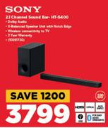 Sony 2.1 Channel Sound Bar HT-S400