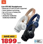JBL Live 670 NC Headphones-Each