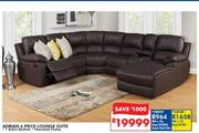 Adrian 6 Piece 1 Action Recliner Lounge Suite